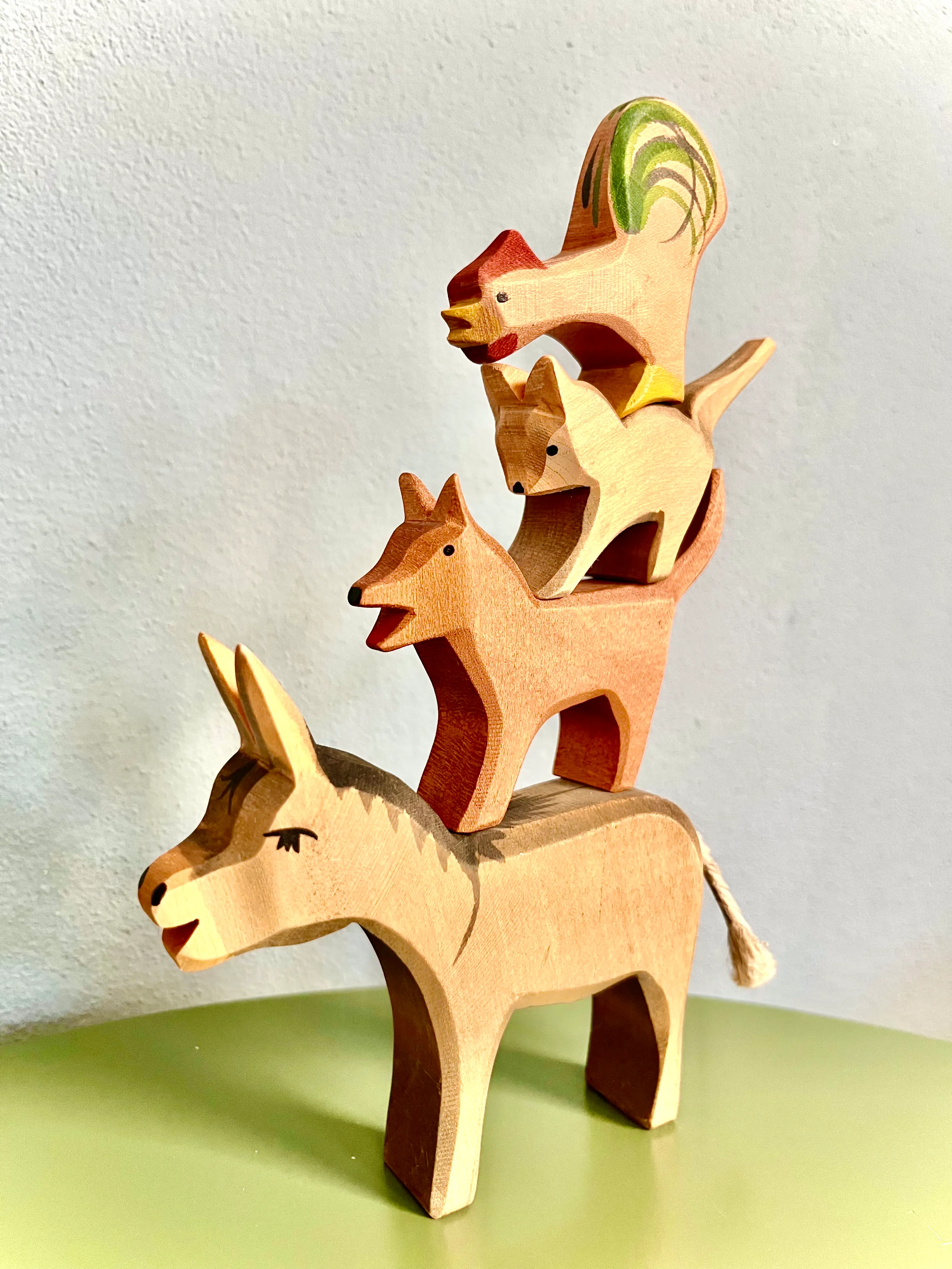 Holzfiguren der Bremer Stadtmusikanten